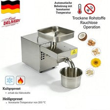 Máquina eléctrica de prensa de aceite de acero inoxidable molino de aceite prensa de aceite vegetal extractor de aceite