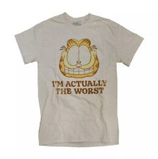 Camiseta gráfica beige Garfield I'm Actually the Worst