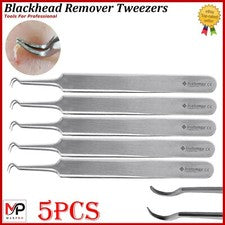 Pinzas removedoras de espinillas X5 extractor de comedones curvas de espinillas