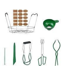 Juego de Utensilios de Cocina con Mango Ergonómico y Elevador de Cristal Antideslizante para Encender