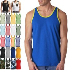 Chalecos para Hombres Algodón Gimnasio Entrenamiento Sin Mangas Verano Liso Músculo Camisetas sin Mangas S-5XL