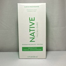 Crema hidratante facial nativa sensible aloe y niacinamida sin fragancia 1,7 fl oz
