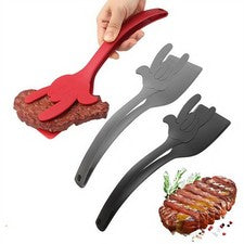 Kitchen Essentials Juego de 3 Alicates Espátula Abatible Nylon Calidad para Chefs