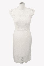 Vestido de mujer Rachel Zoe talla 36 blanco NUEVO vestido recto vestido camisero vestido de cóctel