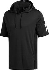 Adidas SPT Hombres Sudadera con Capucha Negra Manga Corta Elegante Con Capucha Absorbe la Humedad Deportes