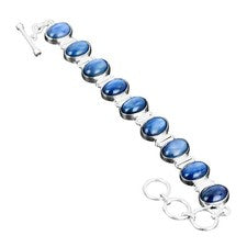 Chakra Garganta Piedra Cianita Plata Esterlina Hija Regalo Cadena Pulsera Joyería