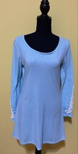 Vestido manga larga de moda para mujer. Talla S/M Color Azul Claro
