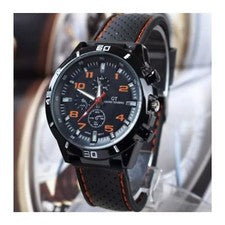 Hombres Niños Niños Niños Acero Inoxidable Analógico Deportes Reloj Inteligente Negro Naranja