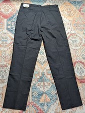 Nuevos pantalones chinos plisados negros estilo #2678 Edwards para hombre talla 40x39 longitud sin dobladillo