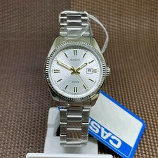 Casio LTP-1302D-7A2 clásico analógico cuarzo banda de acero inoxidable reloj ...