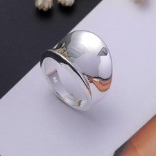 Anillo para el pulgar de plata de ley 925 para hombre joyería de moda regalo perfecto talla 6-10