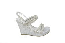 Sandalias de tacón alto con correa de cuña para mujer