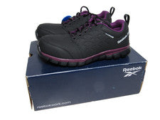 Zapatos de seguridad Reebok Sublite Cushion Work RB492 punta de aleación para mujer talla 5,5 W negros