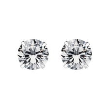 1 o 3 pares de pendientes de plata de ley 925 3 - 8 mm circonitas