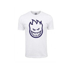 Camiseta Spitfire Estilo Cara de Diablo - Camisa Callejera Urbana Azul Marino y Blanco ENVÍOS GRATUITOS