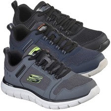 Para Hombres Skechers Pista Knockhill Deportes Gimnasio Caminar Entrenador con Cordones Tallas 7 a 12