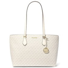Bolso de Mano MICHAEL KORS Sheila Grande Firma Logo Crema Clara Multi 35S4G6HT9B