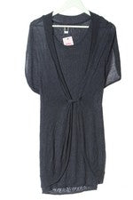 Vestido de punto mujer MANGO viscosa gris talla 36 casual minimalista