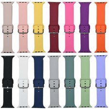 Correa de silicona tipo hebilla para Apple Watch iWatch Series 1-10 ULTRA 38-49 mm