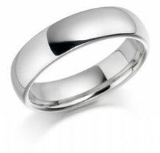 925 Sterling Silver Womens Hombres 2mm a 12mm D Shape Wedding Band Ring Todos los tamaños