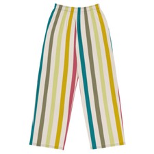 Pantalones anchos a rayas verticales para mujer estilo retro y vintage de pierna ancha, UNISEX. NUEVO