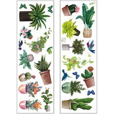 2 Hojas Calcomanía de Pared Decorativa Hogar Pegatinas Multifunción Habitación