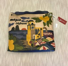 Bolso de mano para mujer de cuero italiano genuino hecho a mano talla 16"x15''x5''