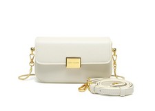 Bolso bandolera pequeño cuadrado de cadena para mujer, mini hombro de diseño de moda...