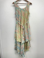 Vestido Pd Moda Talla Única Para Mujer Multicolor Paisley Sin Mangas en Niveles Nuevo con Etiquetas