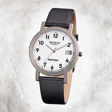 Regent Titan Reloj Para Hombre F-690 Reloj De Cuarzo Pulsera Negra URF690
