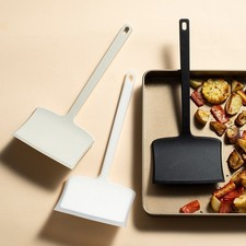 2 Stück Silikon Spatel Utensilien Set für Pizza Pfannkuchen Rindfleisch Wenden