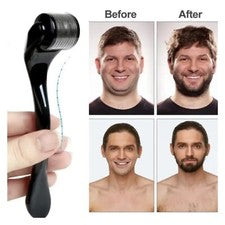 Barba Bigote Piel Activador Potenciador Cuidado del Cabello Crecimiento Derma Rodillo Micro Aguja