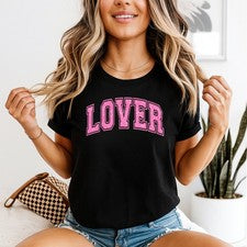 Camiseta Lover Glitter Sparkle para mujer camiseta vibraciones positivas