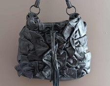 Nuevo bolso de hombro gris para mujer Adrienne Vittadini