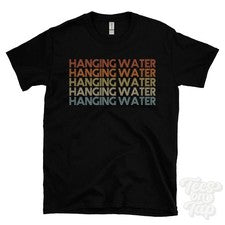 CAMISETA COLGANTE AGUA REPETIDA ESTILO RETRO para hombre y mujer Reino Unido top name regalo