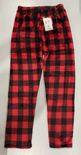 J.Y. PANTALONES DE MODA CÁLIDOS - TALLA: GRANDE/X-GRANDE - ROJO Y NEGRO