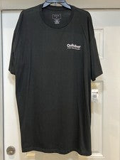 Quiksilver Camiseta Hombres Negro Puesta de Sol Paraíso Monopatín Surf Playa Algodón Talla 2XL