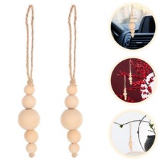2 Piezas Cuentas de Madera Decoración Colgante Cuentas de Madera Colgante Decoración Rústica para el Hogar