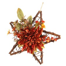 1 pieza Colgante Flor Simulada Colgante Pared Decoración Hogar Adorno para Hogar (Naranja)