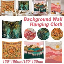 Telón de fondo bohemio colgante de pared tela decoración del hogar hippie mandala póster arte