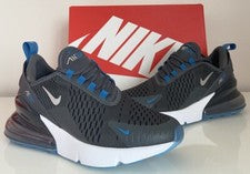 Nike Air Max 270 TALLA 5 UK, 38 EUR GS Entrenadores Negro Metálico Plateado FV0363 001