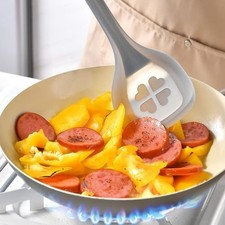 Espátula de silicona de alta resistencia al calor con núcleo de acero inoxidable y mango de madera