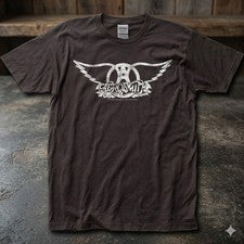 ¡¡¡LO ÚLTIMO!!! Camiseta unisex gráfica de música rock negra con logotipo de Aerosmith para hombre