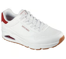 Zapato Deportivo Hombre Skechers Uno Air-183920 Blanco/Borgoña Nuevo