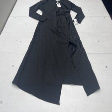 Maxi Vestido Etika Moda Negro Corte Acanalado Para Mujer Talla Grande Nuevo