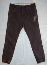 Nuevo con etiquetas Hollister Flex Comfort Jogger Para Hombres 31 Marrón Estampado Espiga Algodón Elástico