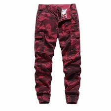 Pantalones Largos Informales Para Hombre Carga Algodón Primavera Camuflaje Aire Libre Deporte Pantalón Lo último
