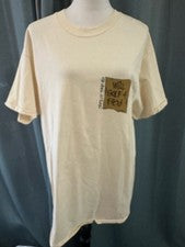 Camiseta Estilo Vintage “Will Golf 4 Food” Gráfica Algodón Crema Talla Grande