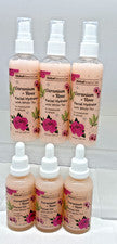 6 piezas Global Beauty = 3 hidratantes faciales + juego de 3 aceites té blanco rosa geranio (B96