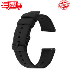 Correas de reloj de silicona impermeables con hebilla de acero inoxidable para relojes inteligentes